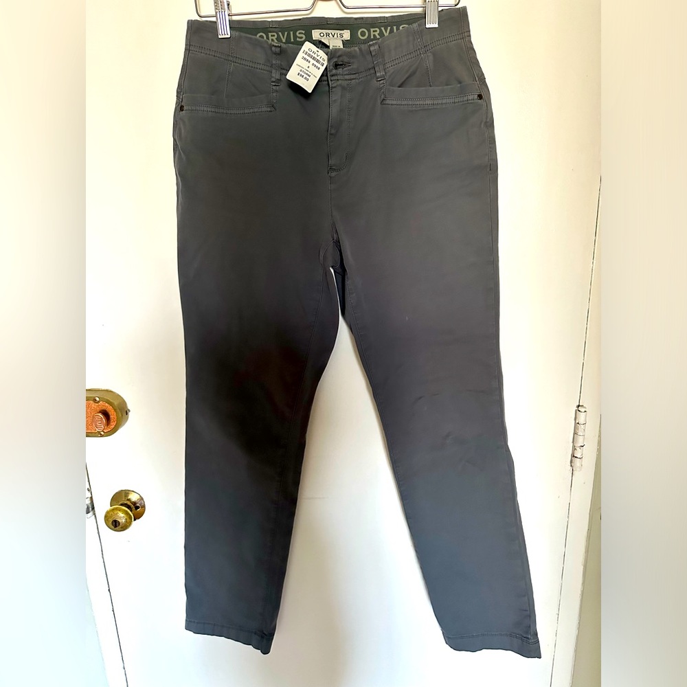 Orvis Classic Cotton Chino Pants in Storm Gray 8
